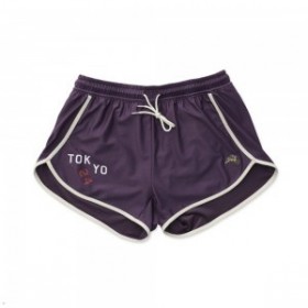  Paars Witte Tracksmith Tokyo Dames Shorts