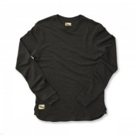  Musta Tracksmith Downeaster Crew miesten keskikerros