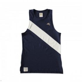  Navy White Tracksmith Van Cortlandt naisten aluspaita