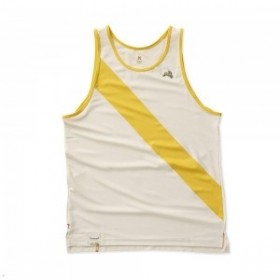  Beige Keltainen Tracksmith Van Cortlandt Miesten singletti