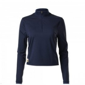  Couche intermédiaire pour femme Navy Tracksmith Session Quarter Zip