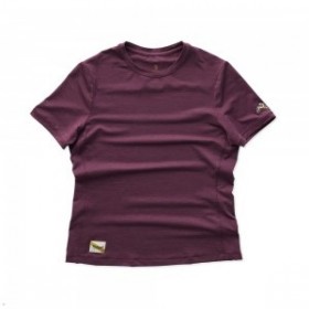  T-shirt bordeaux Tracksmith Session pour femme