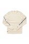  Weiße, marineblaue Tracksmith Grayboy Langarmshirts für Damen