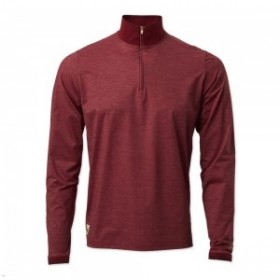  Rote Tracksmith Session Quarter Zip Herren-Mittelschicht