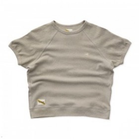 Graue Tracksmith Terry Crew Damenhemden