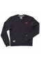  Ανδρικό φούτερ Black Tracksmith Trackhouse Crew Flocked Hare